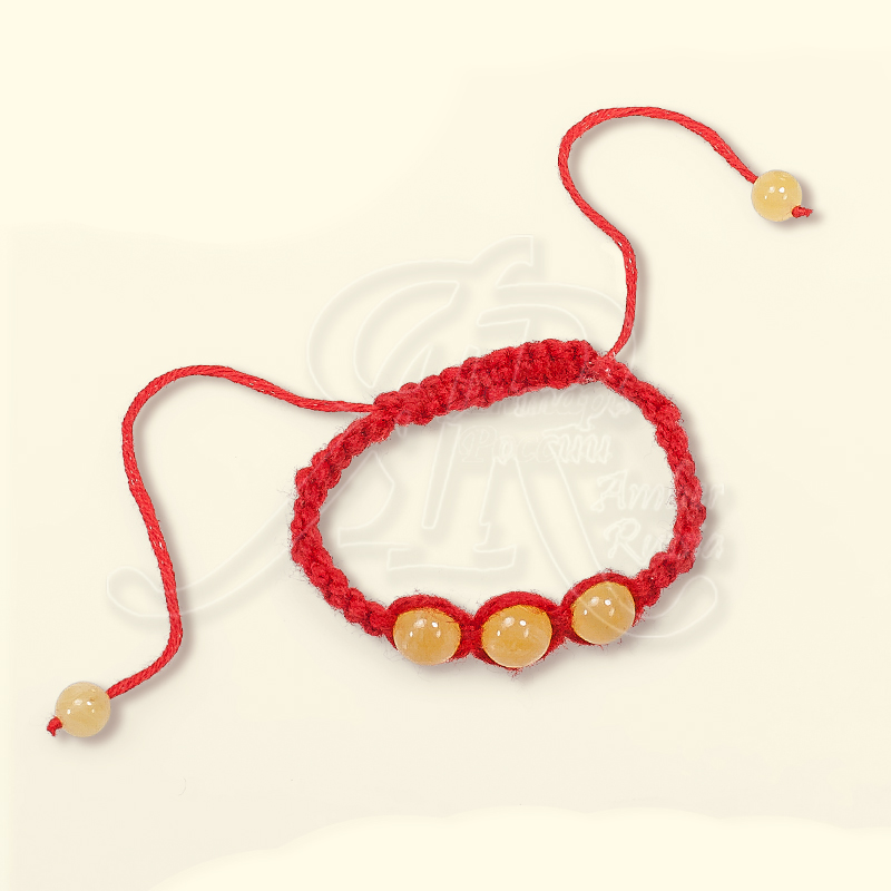 Браслет-оберег "Рэд" из Янтаря на шнурке арт 3313003007939 в магазине Янтарь России, фото