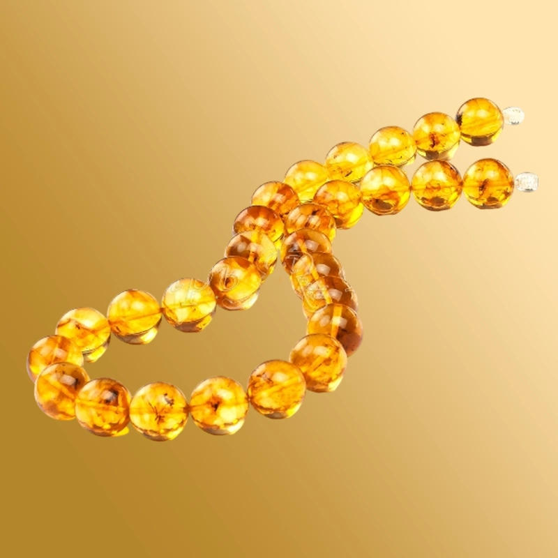 Бусы янтарные